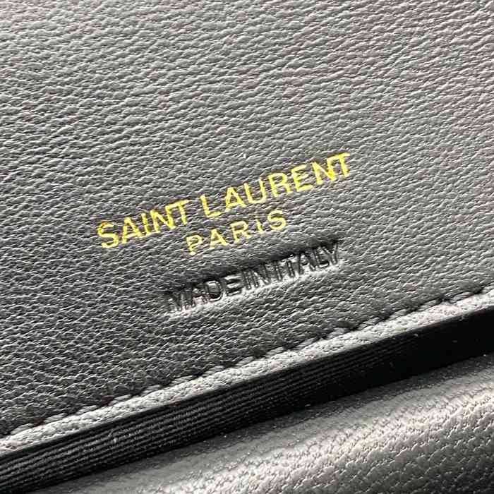 SAINT LAURENT 869461 ラムレザー ゴールド 斜め掛けバッグ チェーン 25x13cm サイズ:25x13cm