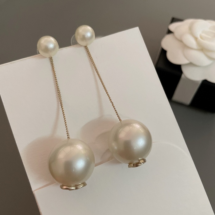 シャネル スタイル ピアス パール