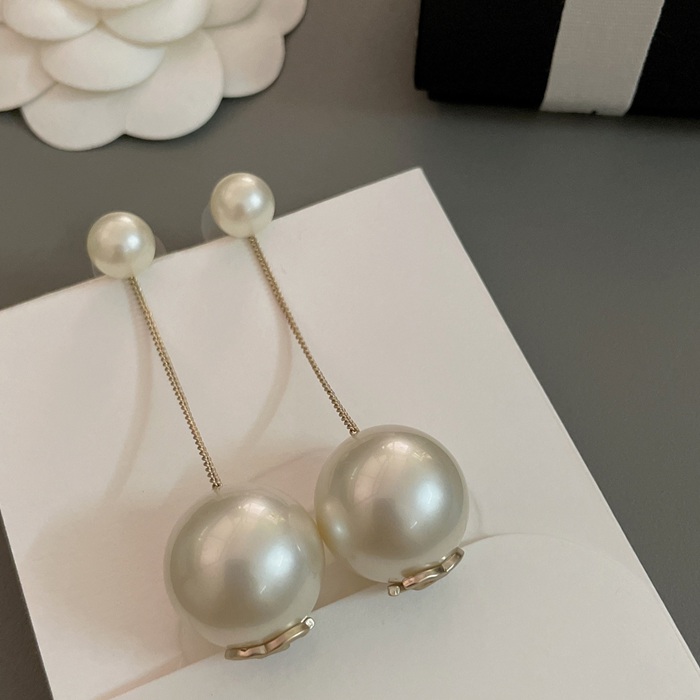 シャネル スタイル ピアス パール
