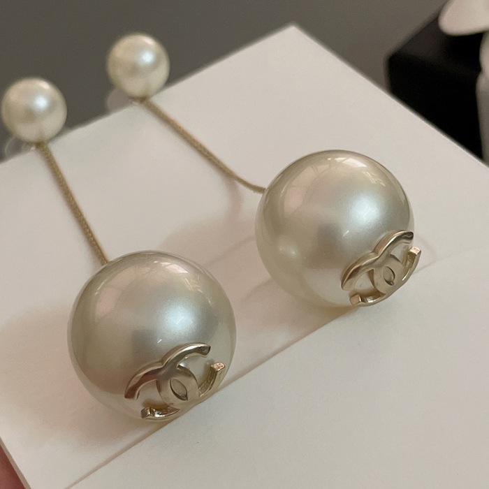シャネル スタイル ピアス パール