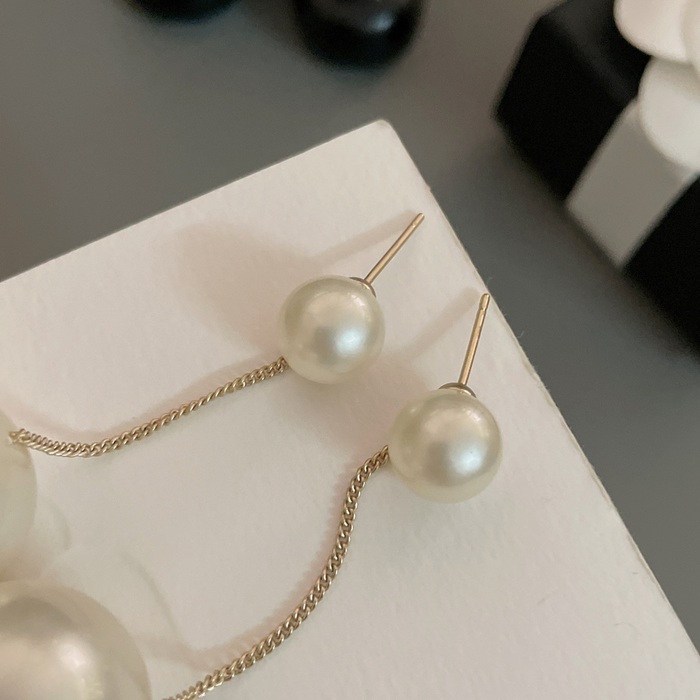 シャネル スタイル ピアス パール