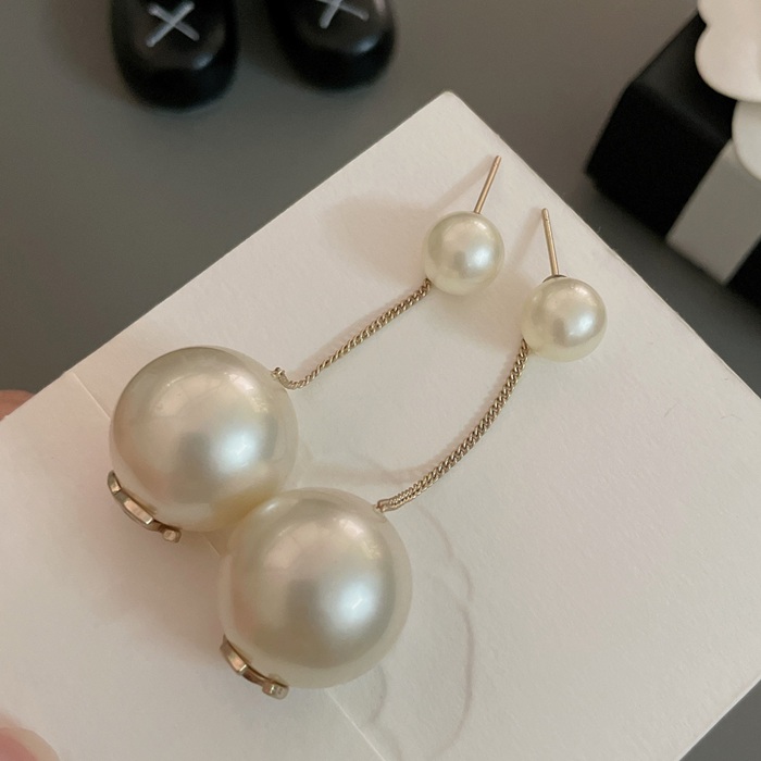 シャネル スタイル ピアス パール