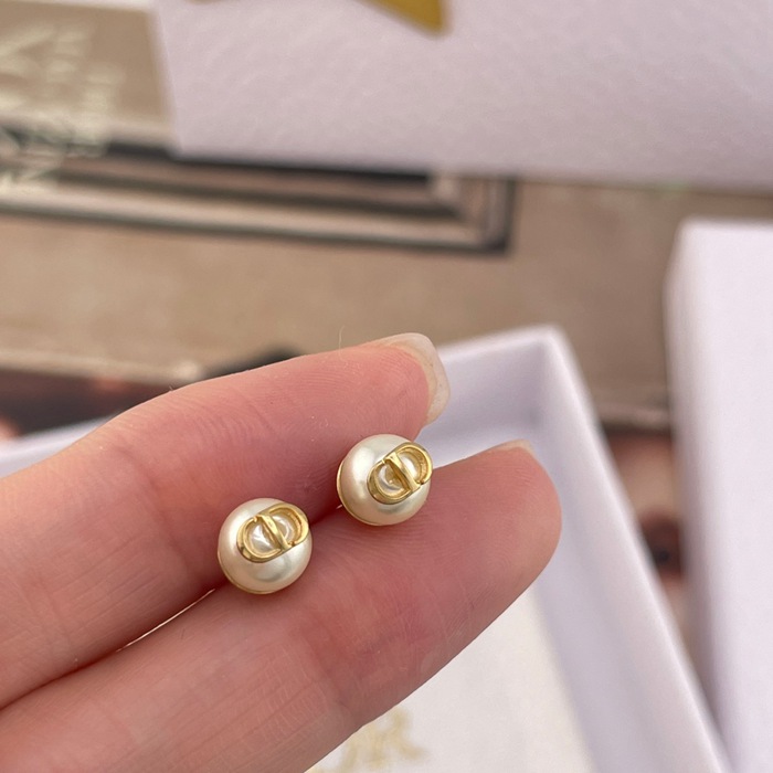 ディオール スタイル ピアス ボウ パール