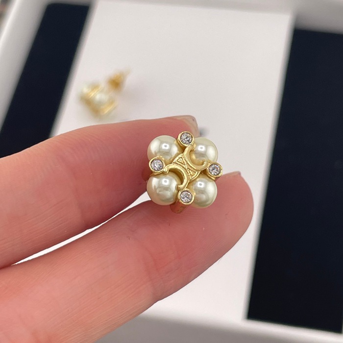 シャネル スタイル ピアス スクエア パール