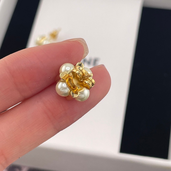 シャネル スタイル ピアス スクエア パール