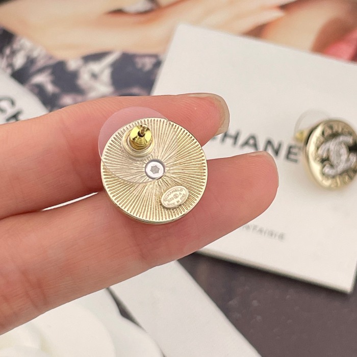 シャネル スタイル ピアス コイン