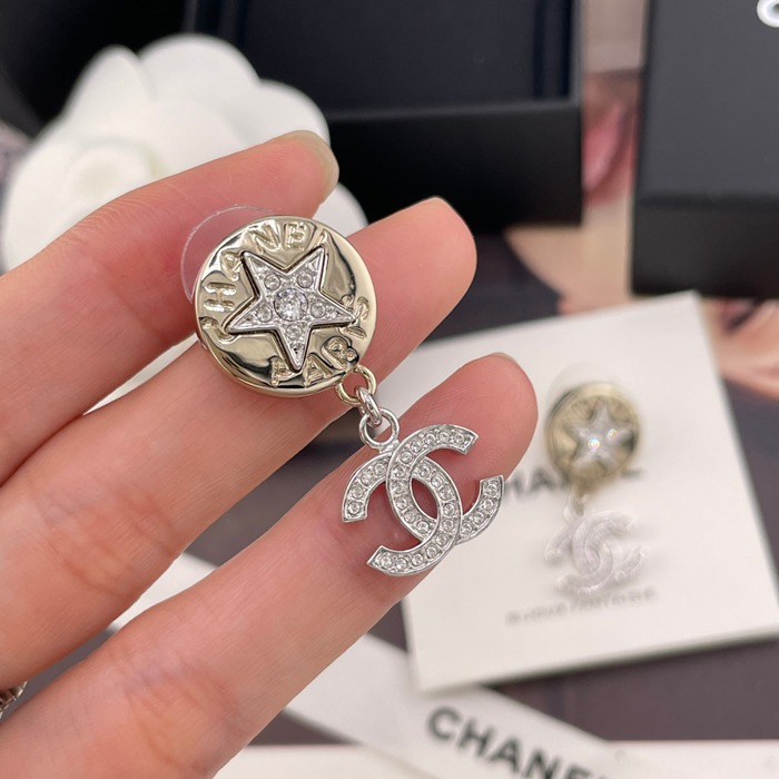 シャネル スタイル ピアス コイン
