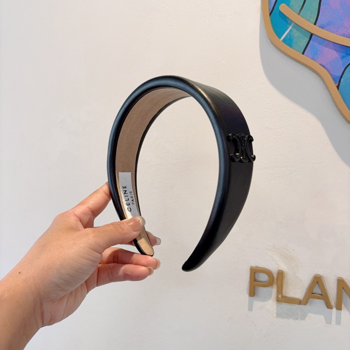 セリーヌ スタイル ヘアバンド レザー