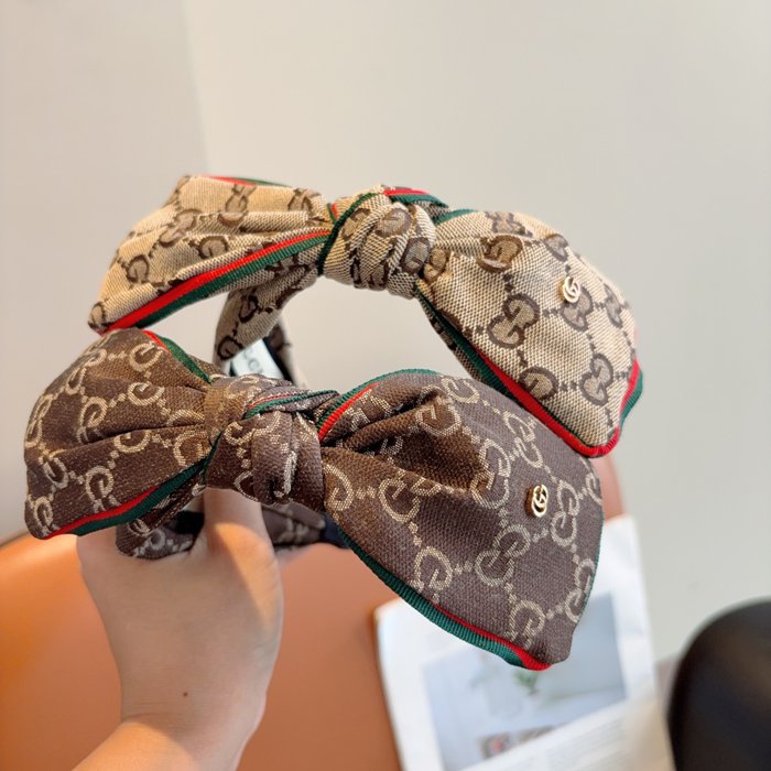 グッチ スタイル ヘアバンド ボウ