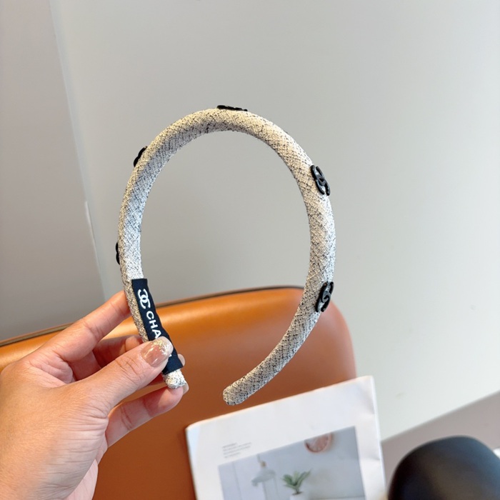 シャネル スタイル ヘアバンド レター