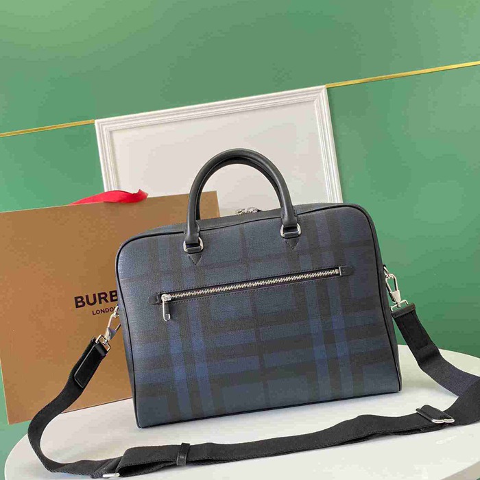 BURBERRY ロンドン チェック ブリーフケース メンズ 37×27×9cm