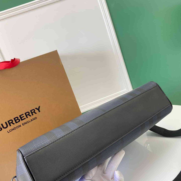 BURBERRY ロンドン チェック ブリーフケース メンズ 37×27×9cm