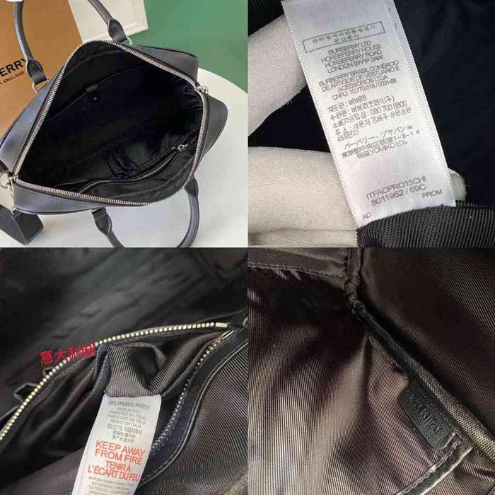 BURBERRY ロンドン チェック ブリーフケース メンズ 37×27×9cm