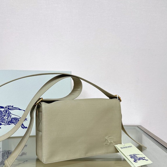 BURBERRY ショルダーバッグ コットンブレンド メンズ 25×16×8cm