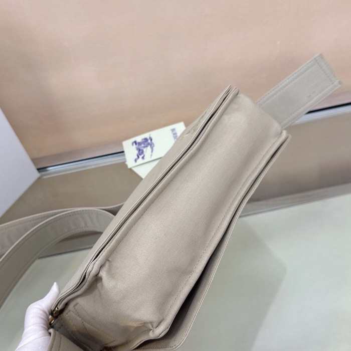 BURBERRY ショルダーバッグ コットンブレンド メンズ 25×16×8cm