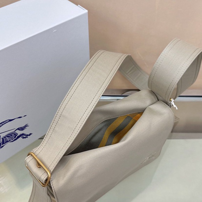 BURBERRY ショルダーバッグ コットンブレンド メンズ 25×16×8cm