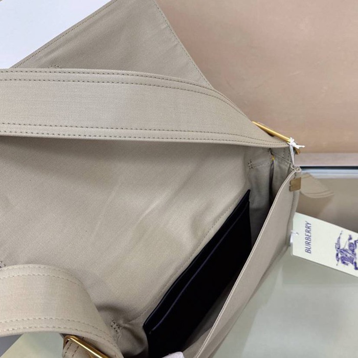 BURBERRY ショルダーバッグ コットンブレンド メンズ 25×16×8cm