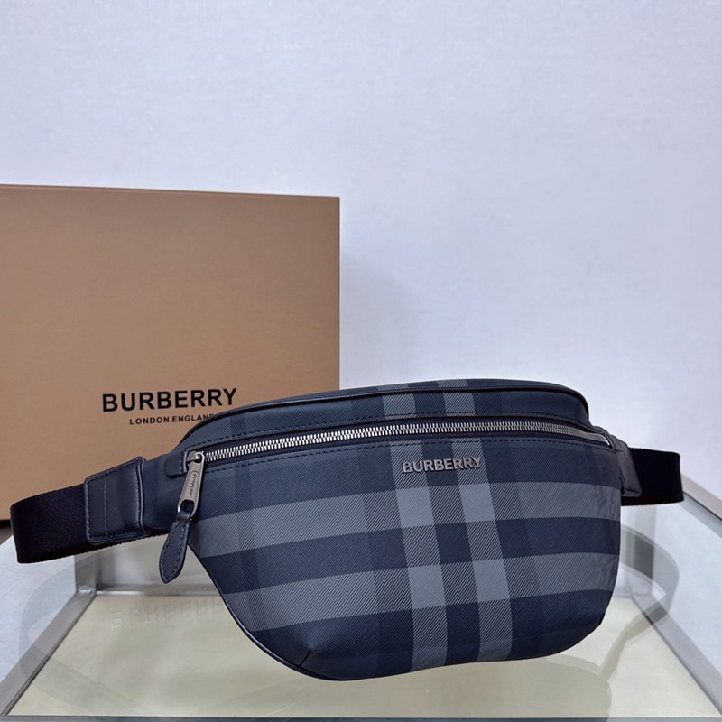 BURBERRY バーチバーン チェック ウエストバッグ メンズ 37.5×17×8cm
