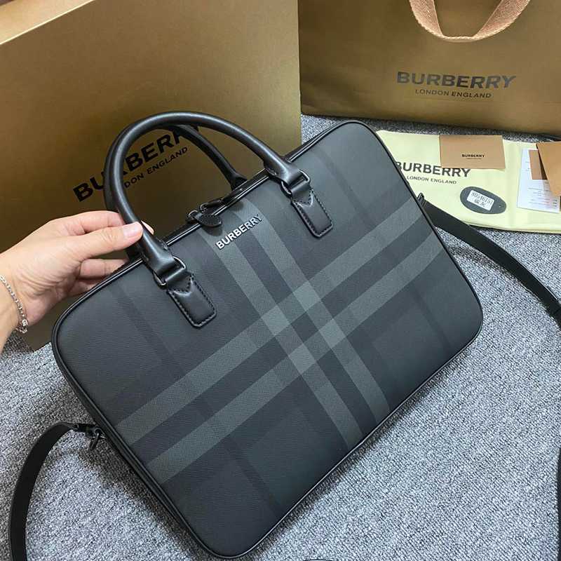 BURBERRY チェック ブリーフケース メンズ 38×28×9cm BURBERRY チェック ブリーフケース メンズ 38×28×9cm