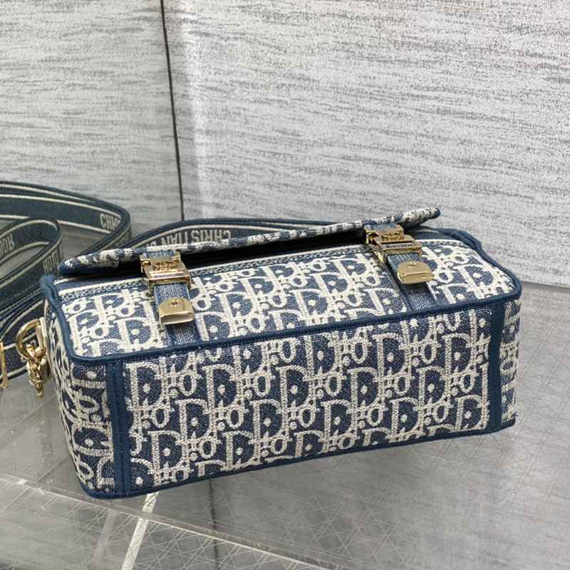 DIOR サドル メッセンジャーバッグ ラフィア ユニセックス 23×15×8cm