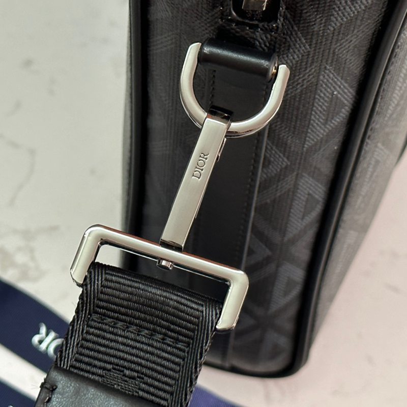 DIOR ブリーフケース リンゴット CDダイヤモンド キャンバス メンズ 35×27×6cm