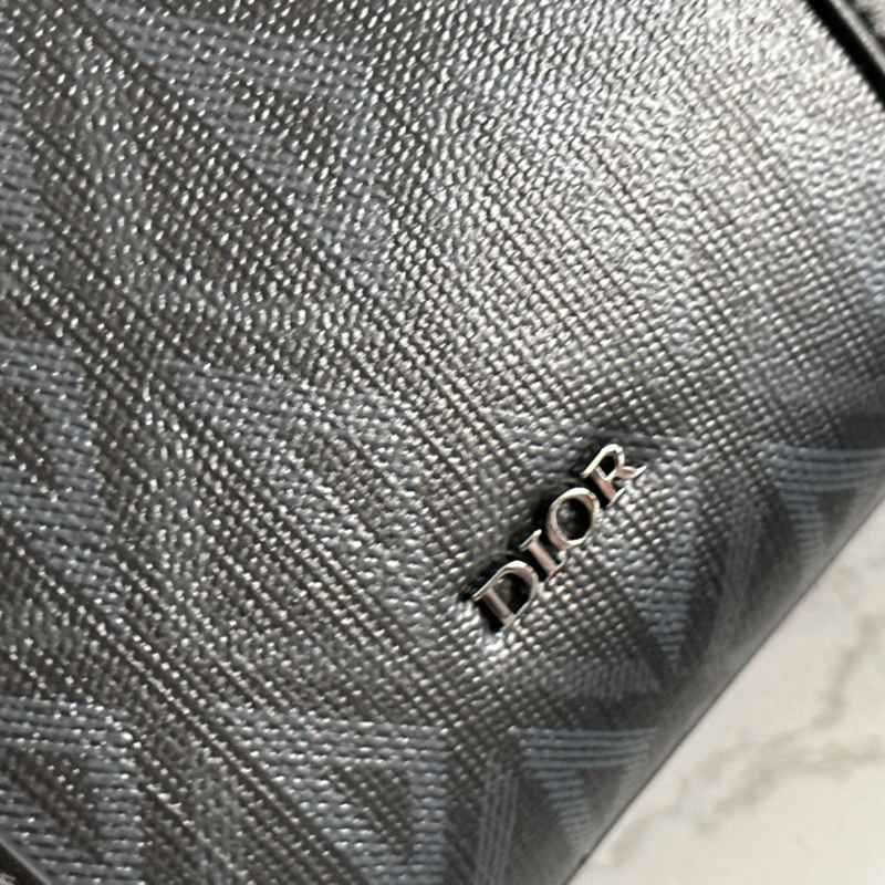 DIOR ブリーフケース リンゴット CDダイヤモンド キャンバス メンズ 35×27×6cm