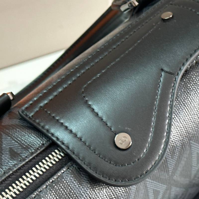 DIOR ブリーフケース リンゴット CDダイヤモンド キャンバス メンズ 35×27×6cm