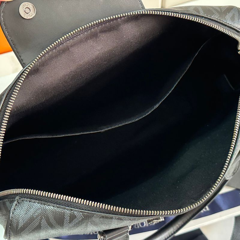 DIOR ブリーフケース リンゴット CDダイヤモンド キャンバス メンズ 35×27×6cm