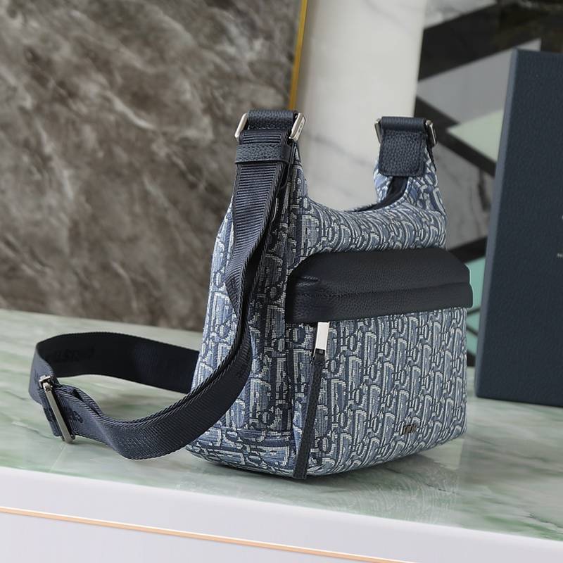 DIOR ライダー ソフト ショルダーバッグ オブリーク メンズ 25×22×9cm