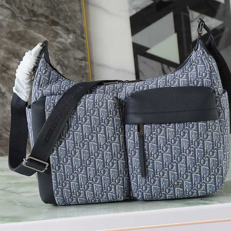 DIOR ライダー ソフト ショルダーバッグ オブリーク メンズ 36×30.5×14.5cm