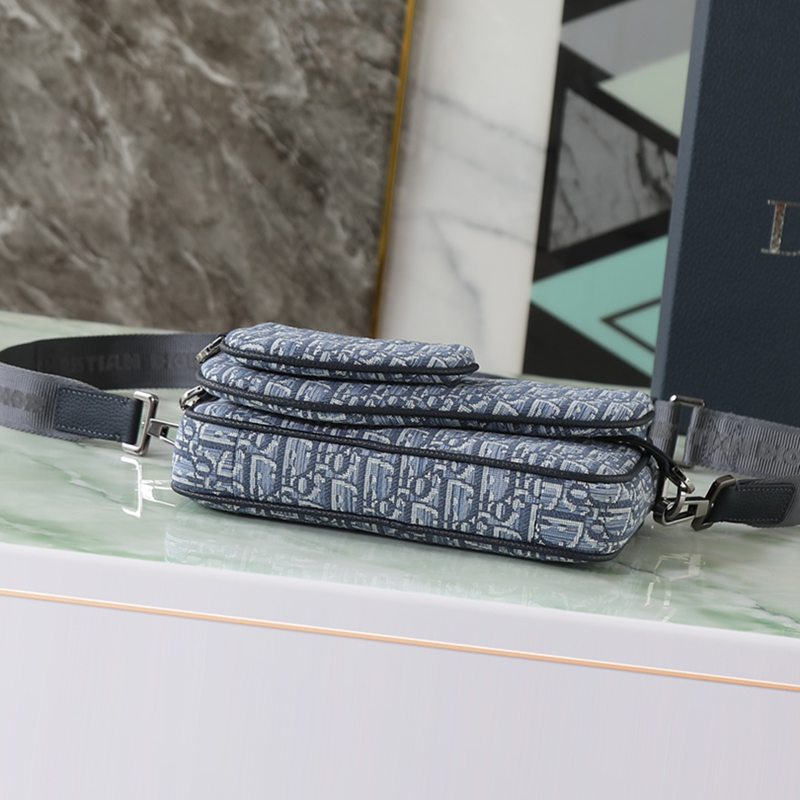 DIOR サドル スリーインワン ショルダーバッグ オブリーク メンズ 23×16×6cm