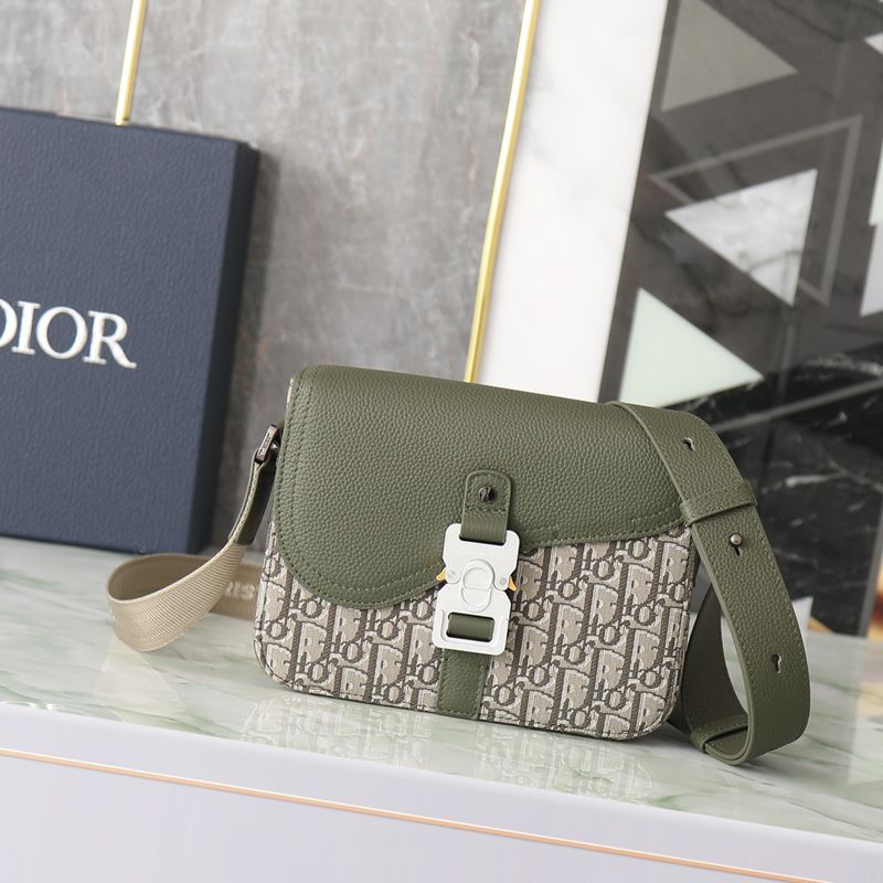 DIOR サドル メッセンジャーバッグ オブリーク メンズ 23×18×6cm