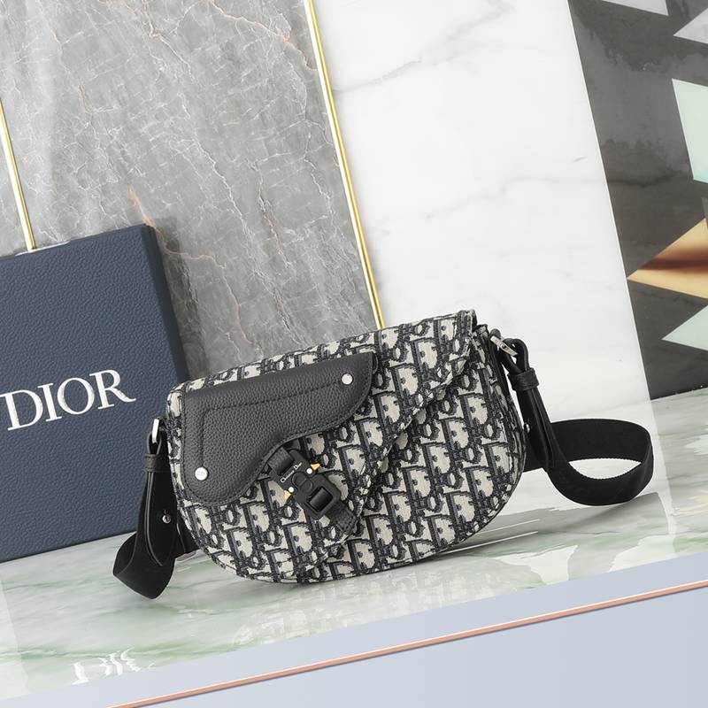 DIOR サドル メッセンジャーバッグ オブリーク メンズ 24×16.5×5.5cm