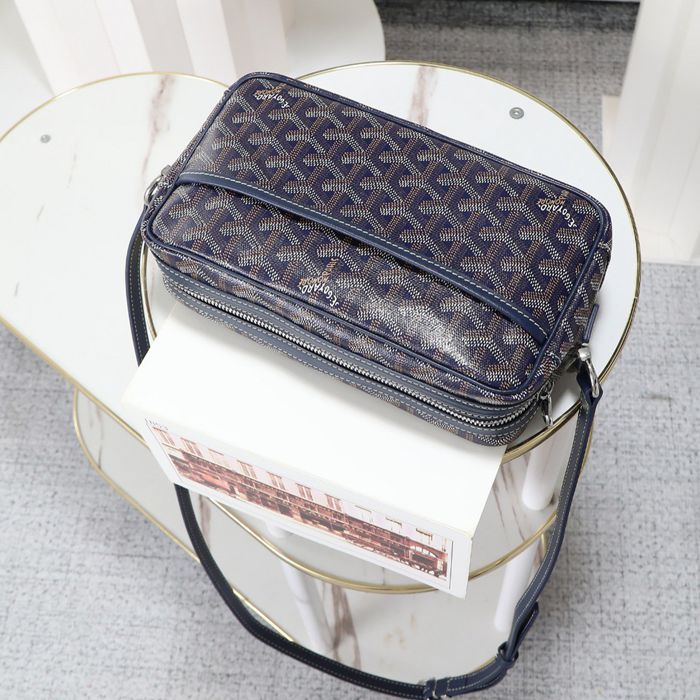 GOYARD カメラバッグ カーフレザー メンズ 22.5×13×7cm