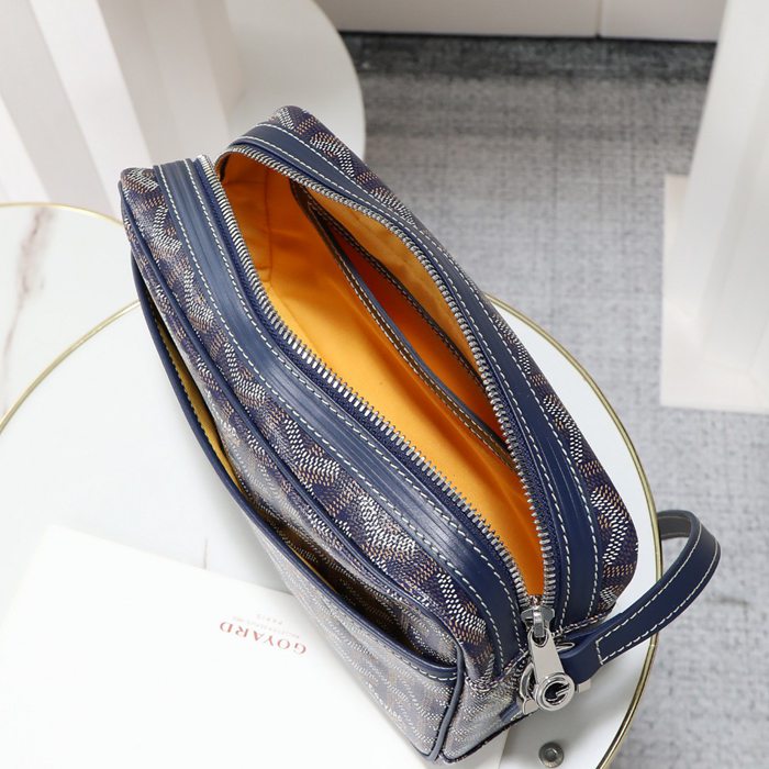 GOYARD カメラバッグ カーフレザー メンズ 22.5×13×7cm