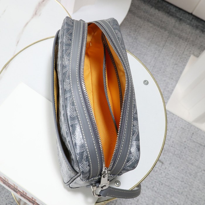 GOYARD カメラバッグ カーフレザー メンズ 22.5×13×7cm