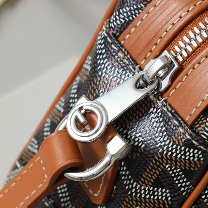 GOYARD カメラバッグ カーフレザー メンズ 22.5×13×7cm