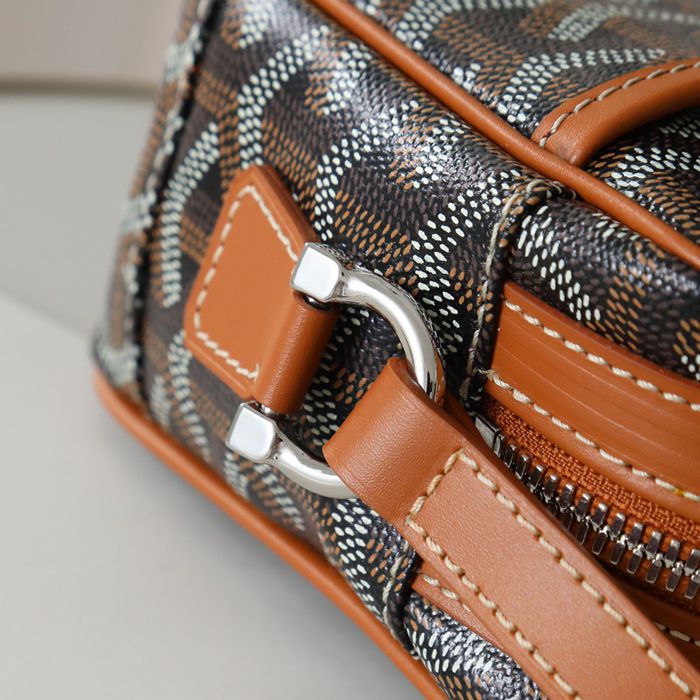 GOYARD カメラバッグ カーフレザー メンズ 22.5×13×7cm