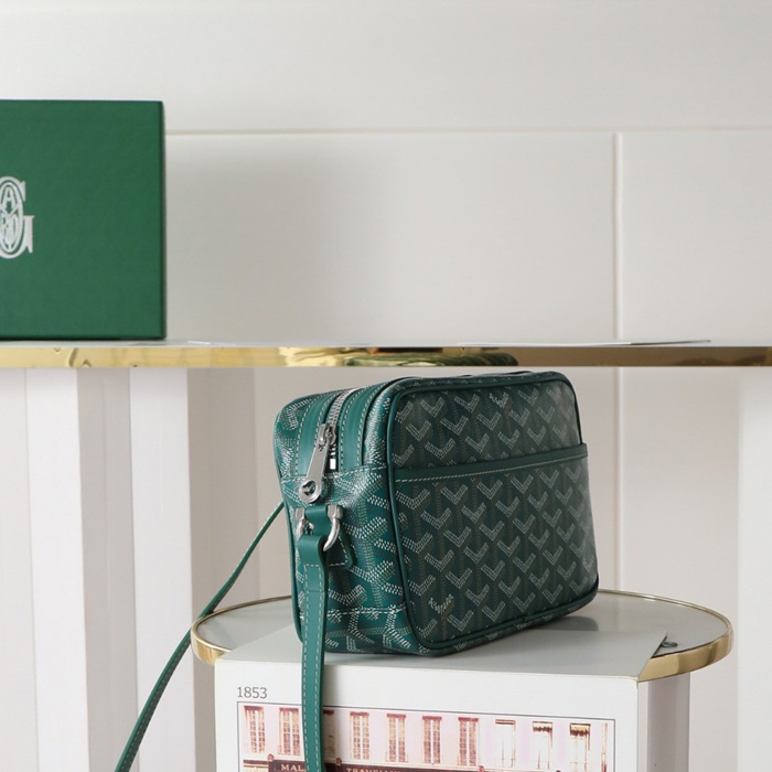 GOYARD カメラバッグ カーフレザー メンズ 22.5×13×7cm