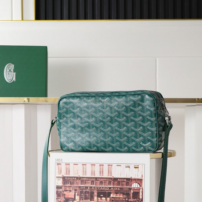 GOYARD カメラバッグ カーフレザー メンズ 22.5×13×7cm