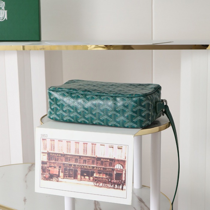 GOYARD カメラバッグ カーフレザー メンズ 22.5×13×7cm