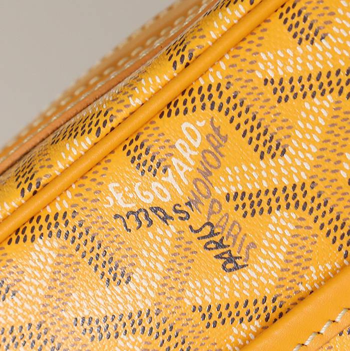 GOYARD カメラバッグ カーフレザー メンズ 22.5×13×7cm