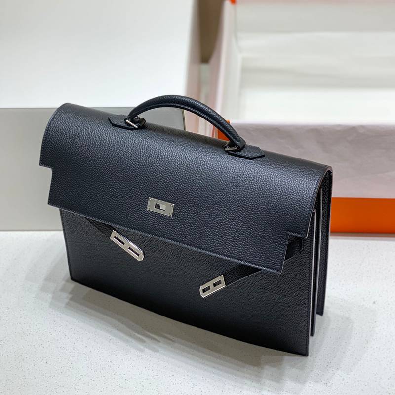 HERMES ケリー ブリーフケース メンズ 38×28×10cm
