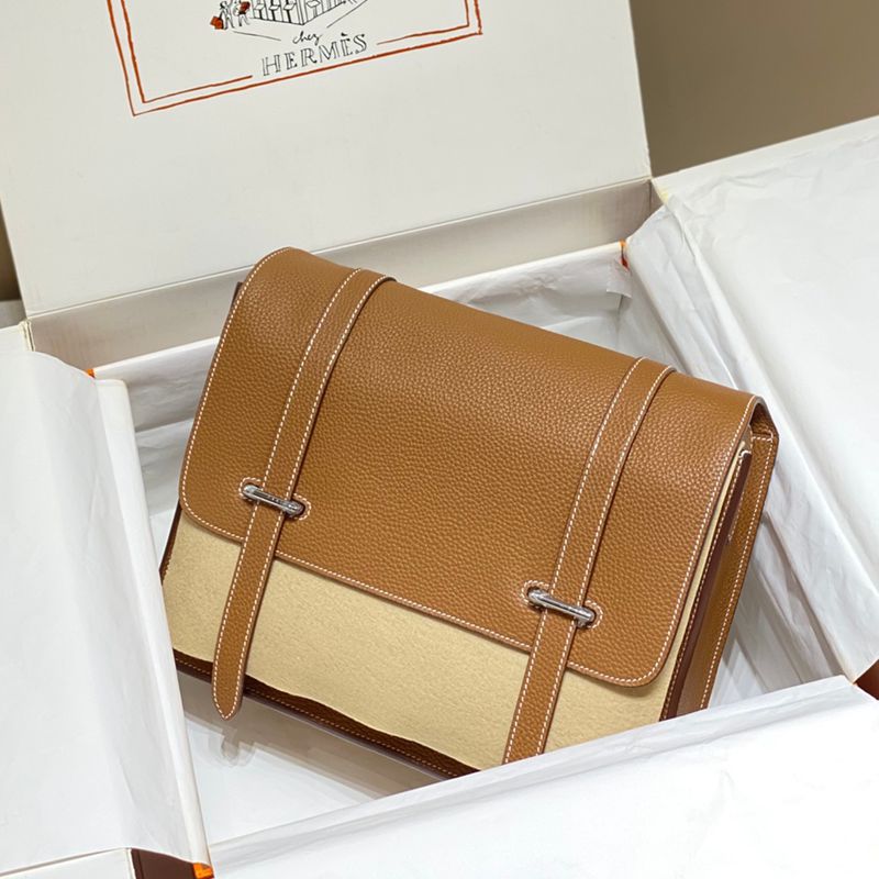 HERMES スティーブン ショルダーバッグ メンズ 30×25×10cm HERMES スティーブン ショルダーバッグ メンズ 30×25×10cm