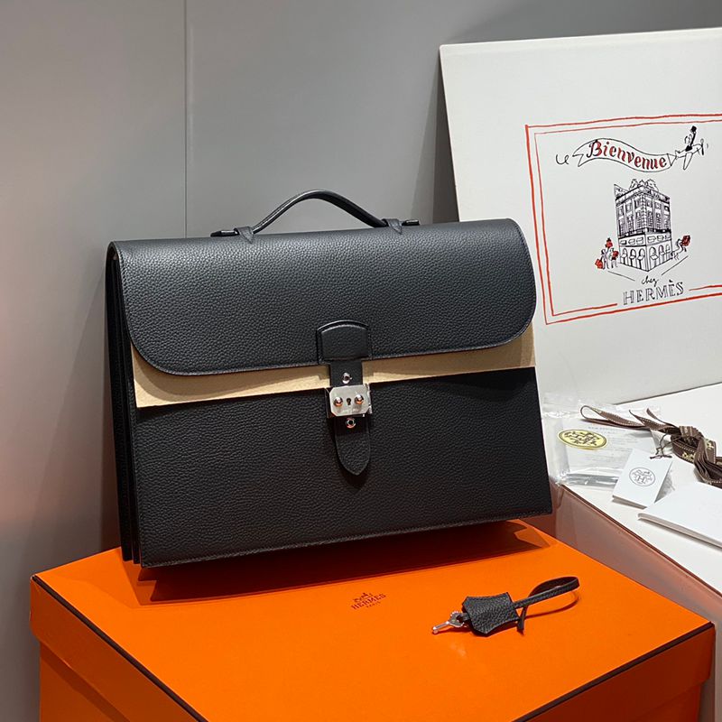 HERMES サックアデペッシュ ブリーフケース メンズ 39×28×9cm HERMES サックアデペッシュ ブリーフケース メンズ 39×28×9cm