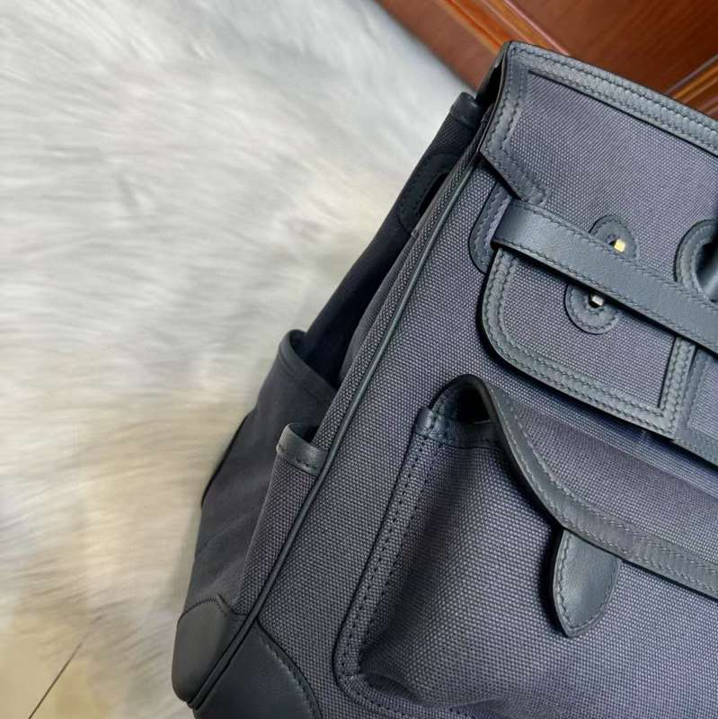 HERMES バーキン 35 カーゴ キャンバス×スウィフト レディース 35×25×18cm
