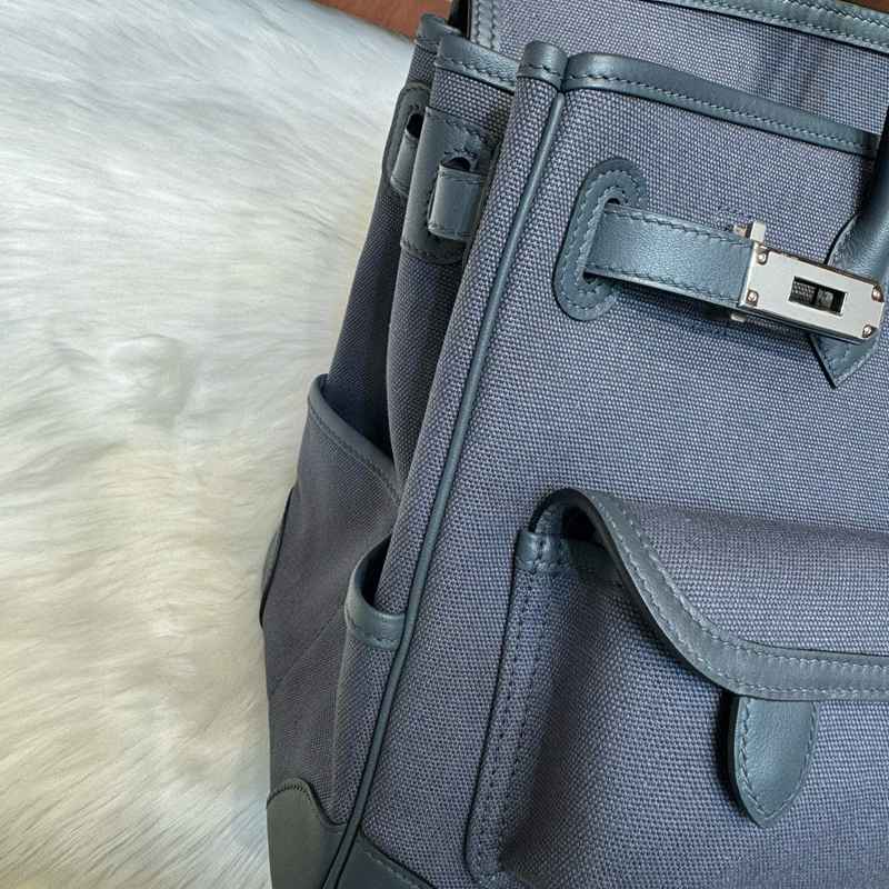 HERMES バーキン 35 カーゴ キャンバス×スウィフト レディース 35×25×18cm