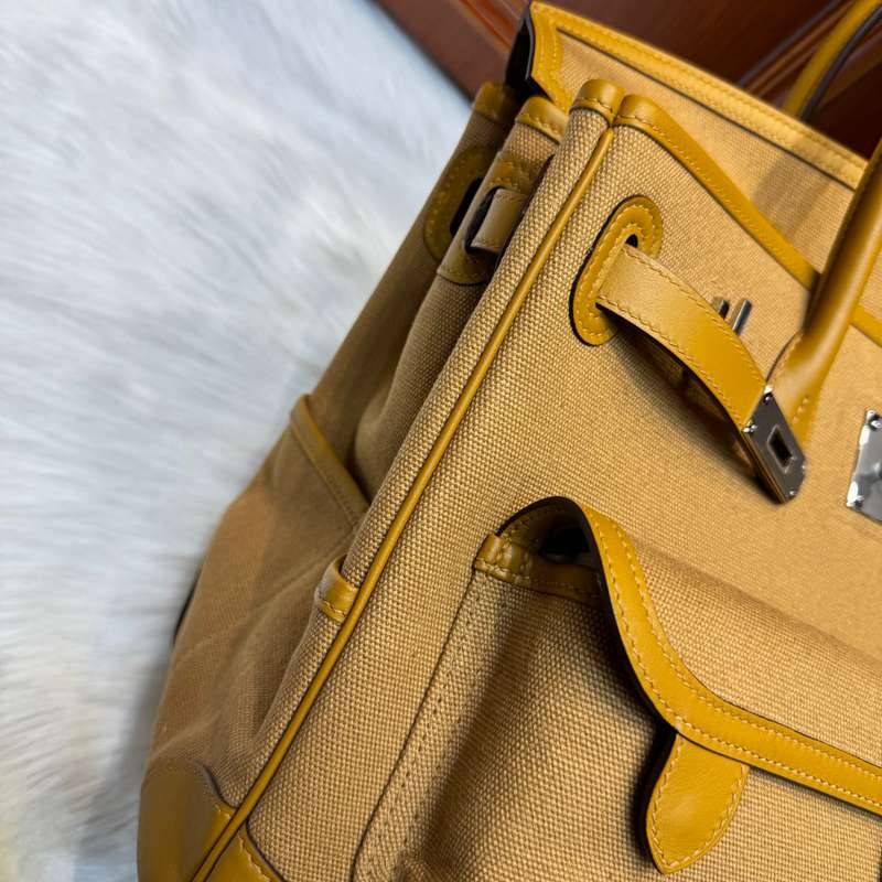 HERMES バーキン 35 カーゴ キャンバス×スウィフト レディース 35×25×18cm