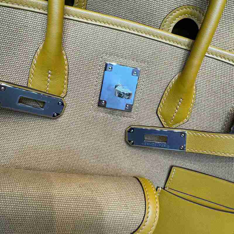 HERMES バーキン 35 カーゴ キャンバス×スウィフト レディース 35×25×18cm