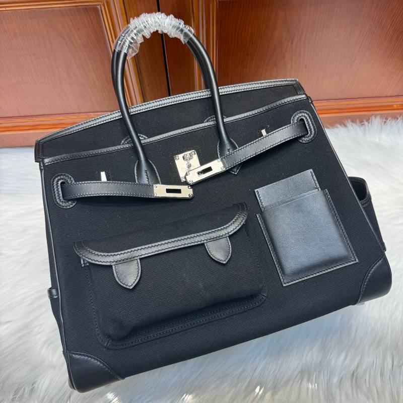 HERMES バーキン 35 カーゴ キャンバス×スウィフト レディース 35×25×18cm HERMES バーキン 35 カーゴ キャンバス×スウィフト レディース 35×25×18cm